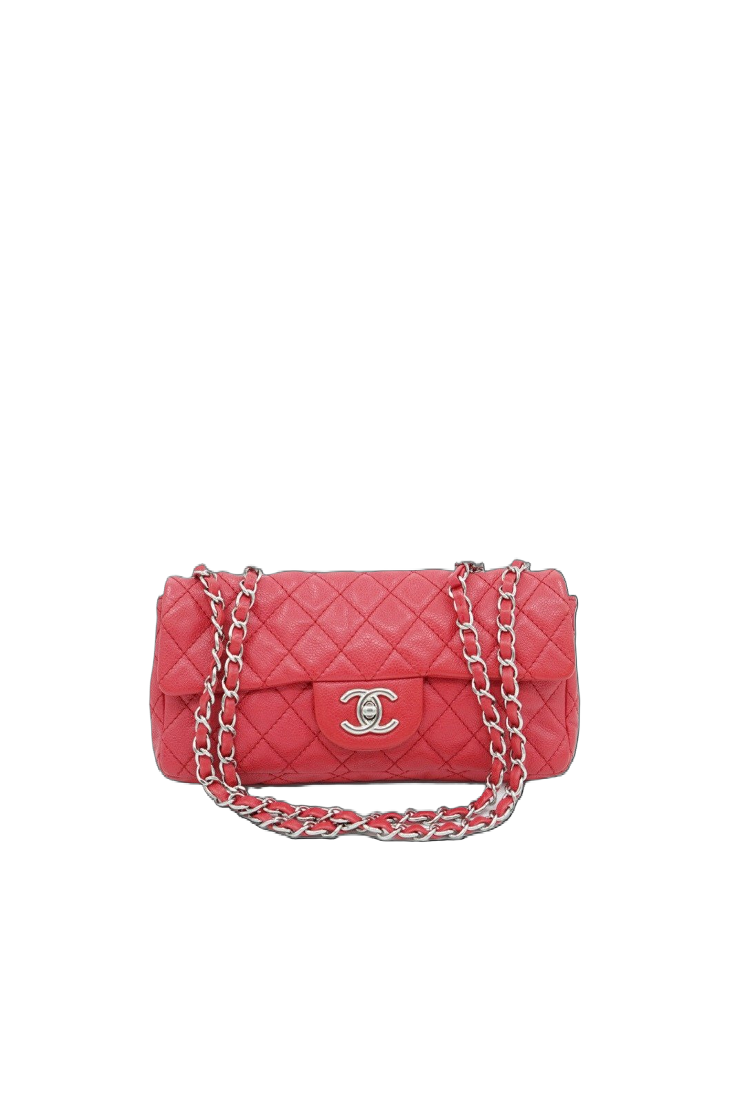 Chanel East West Red Caviar Leather