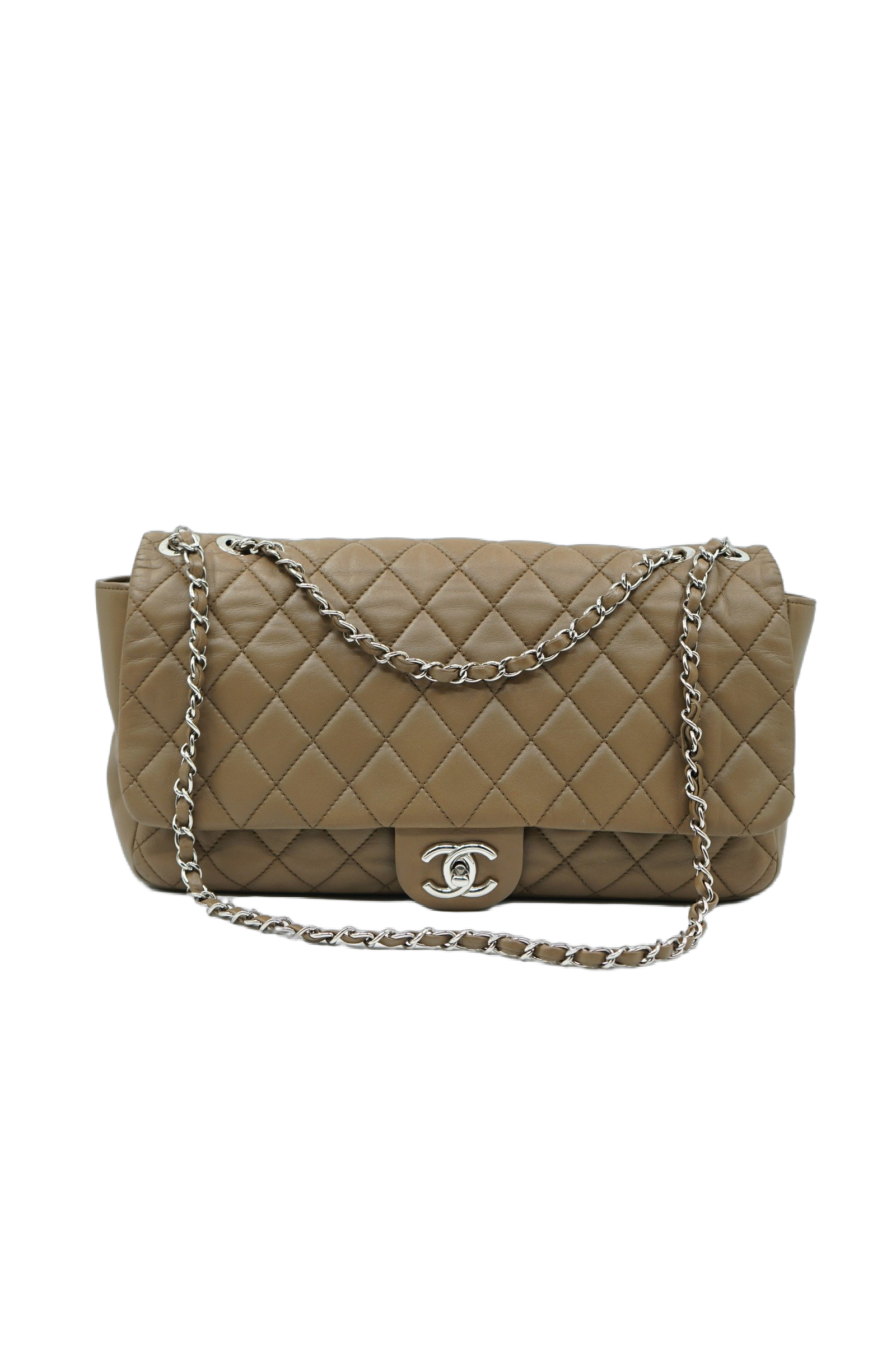 chanel bag rain cover Chanel Coco Rain Brown XL Single Flap Bag