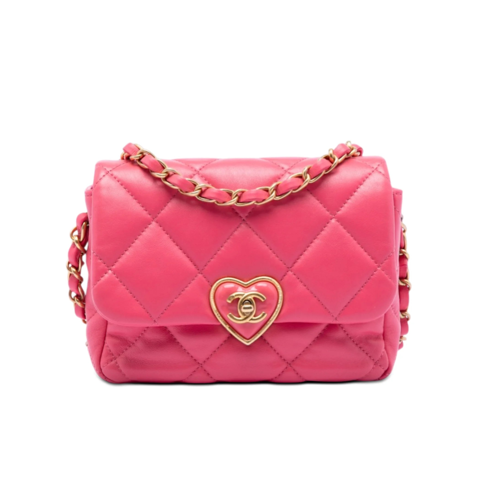 Chanel Mini Coco Love Flap Pink