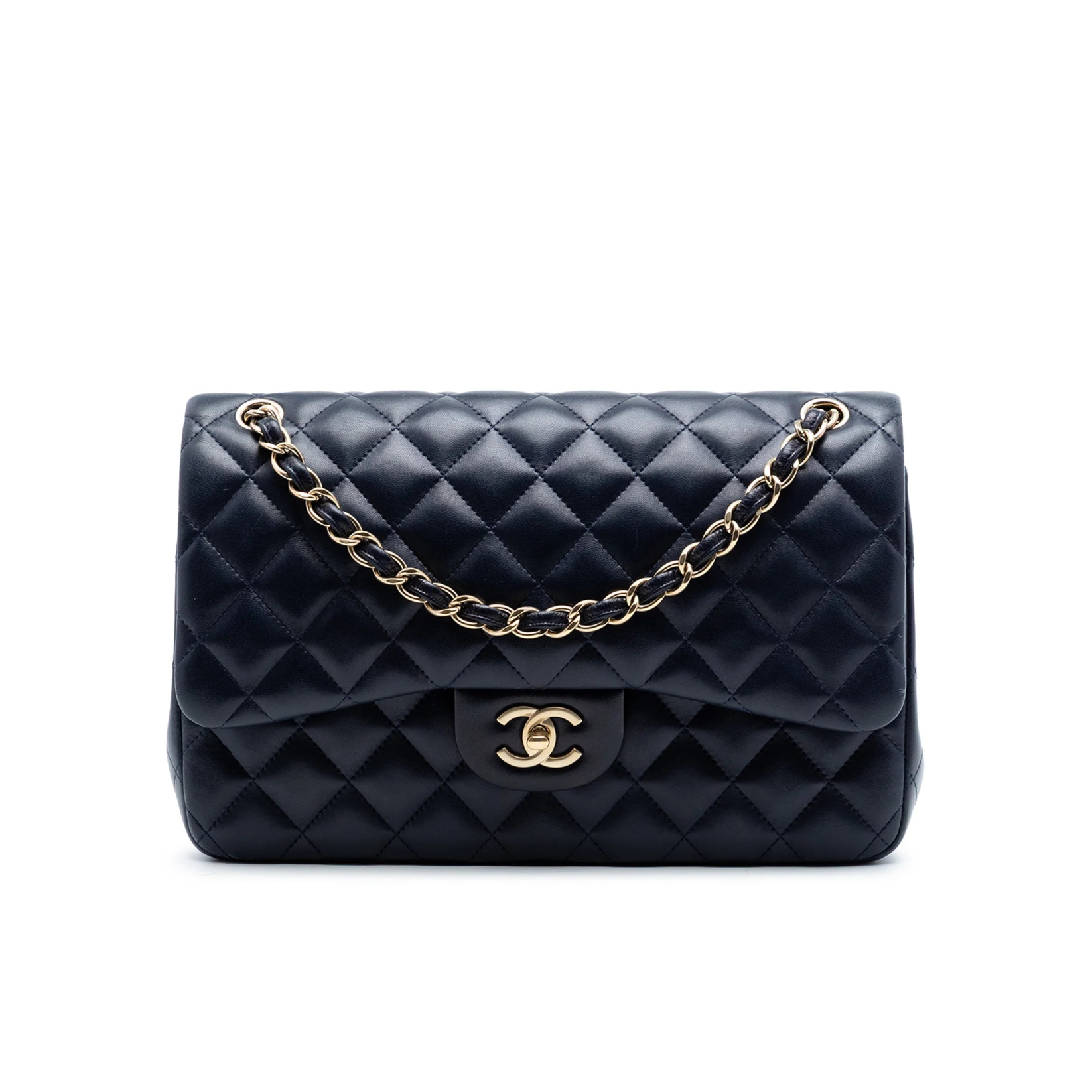 Chanel Jumbo Classic Double Flap Bag Navy