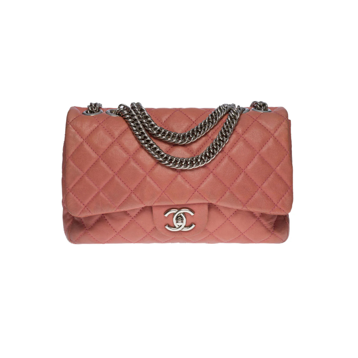 Chanel Jumbo Single Flap Bag Pink