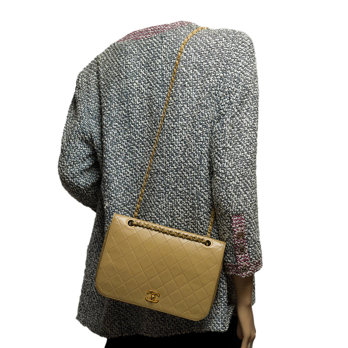 Chanel Full Flap Bag Beige