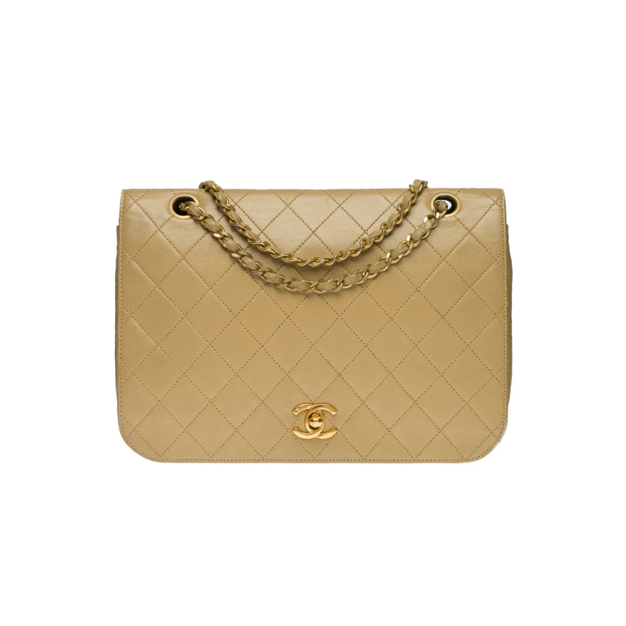 Chanel Full Flap Bag Beige