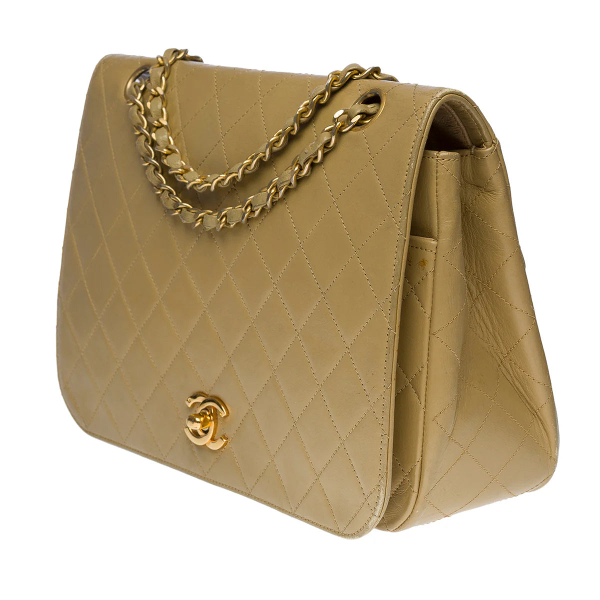 Chanel Full Flap Bag Beige