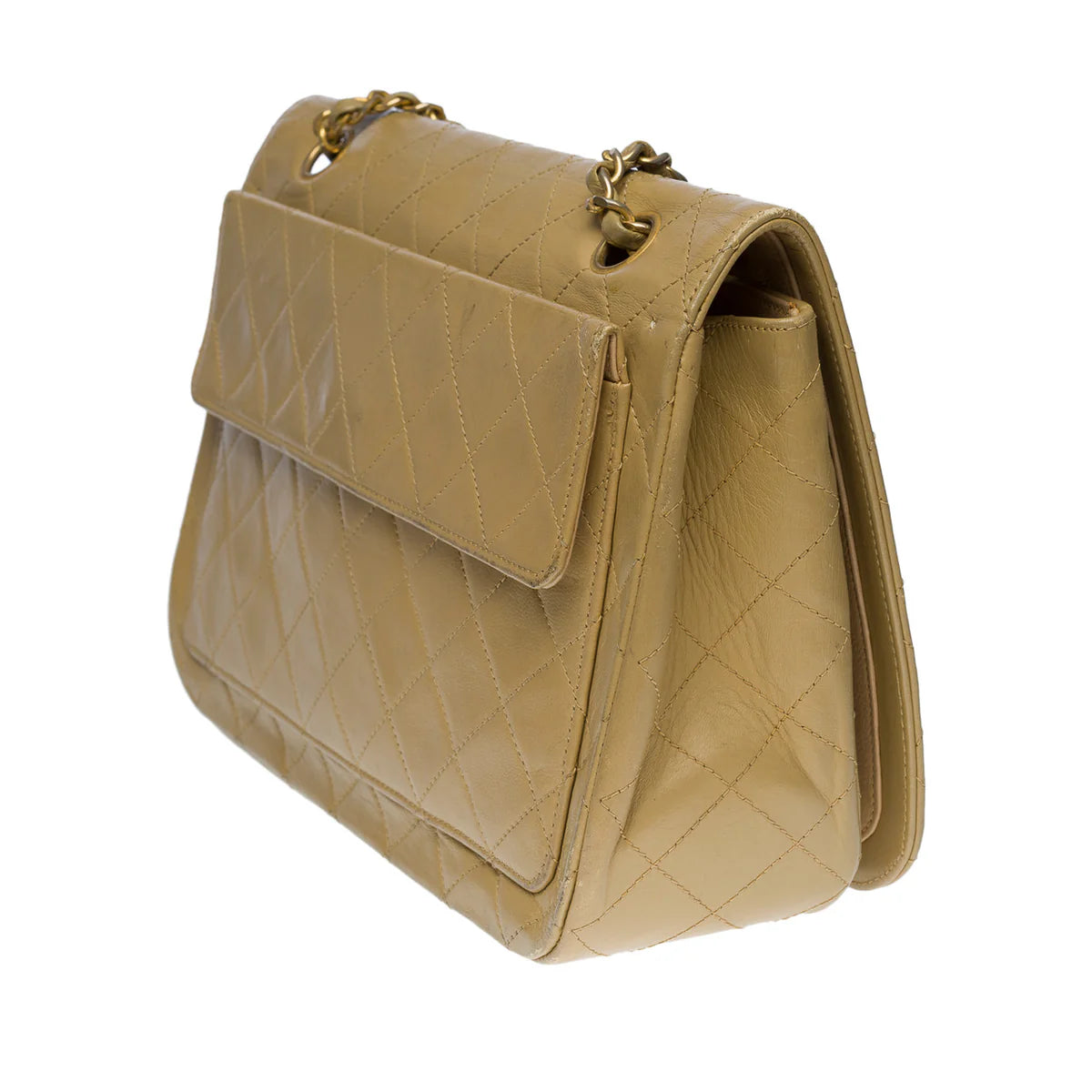 Chanel Full Flap Bag Beige