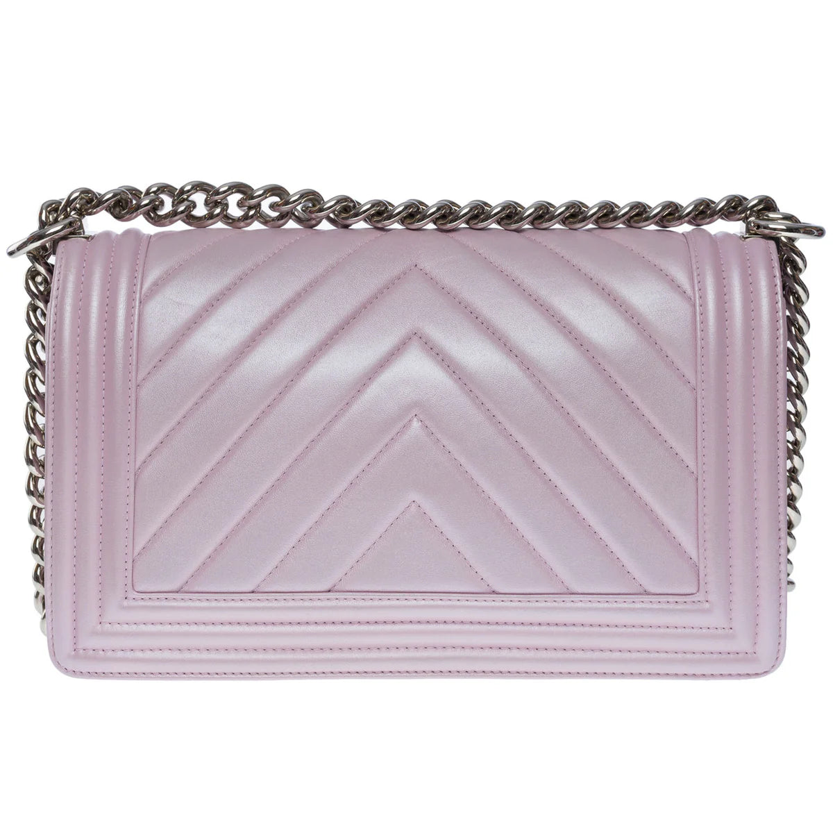 Chanel Chevron Boy Old Medium Lilac