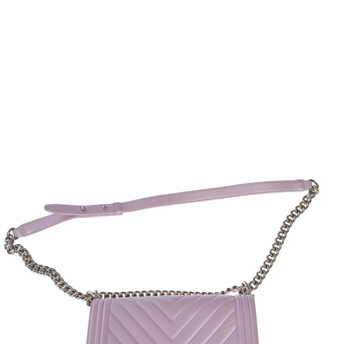 Chanel Chevron Boy Old Medium Lilac