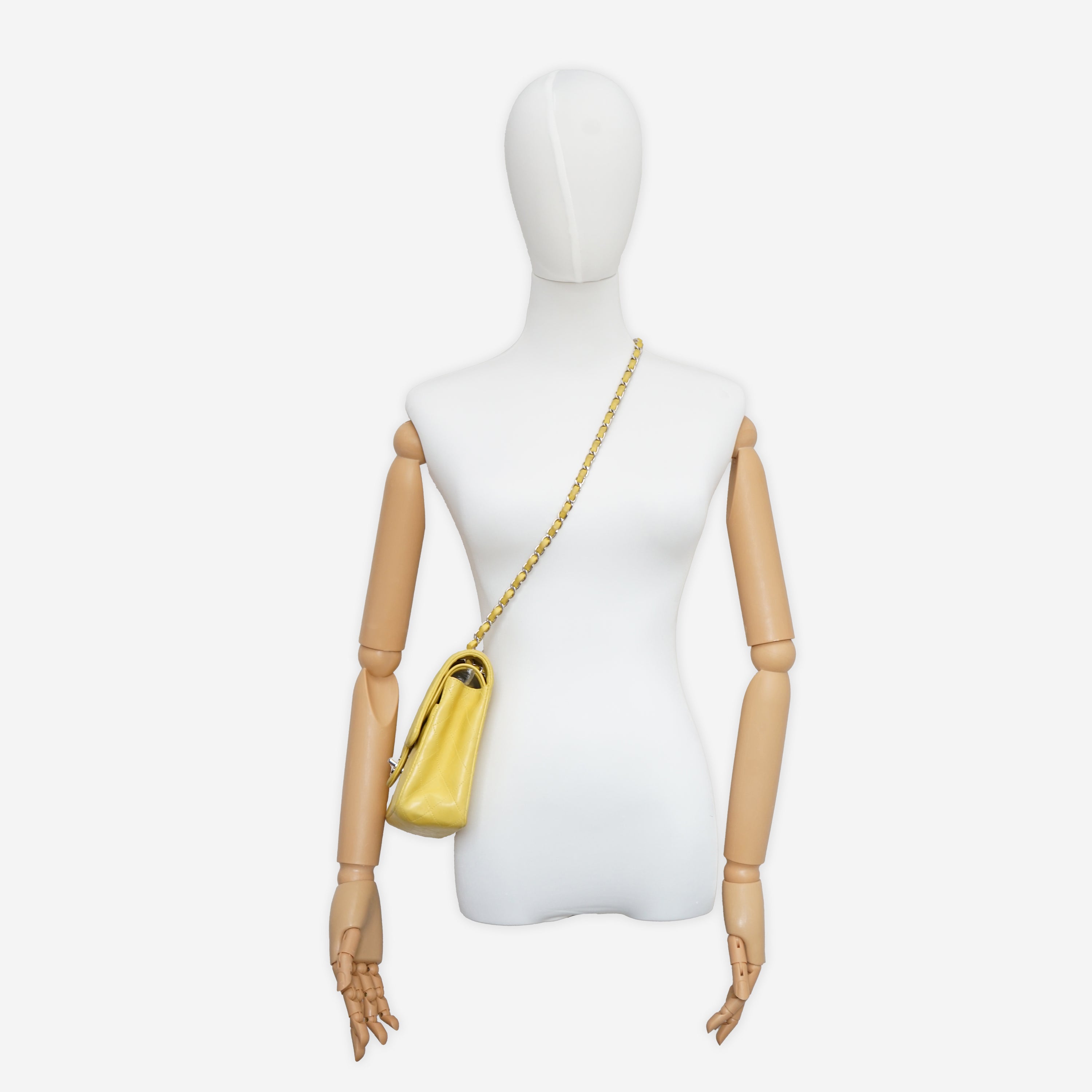 Chanel Yellow Medium Double Flap Bag