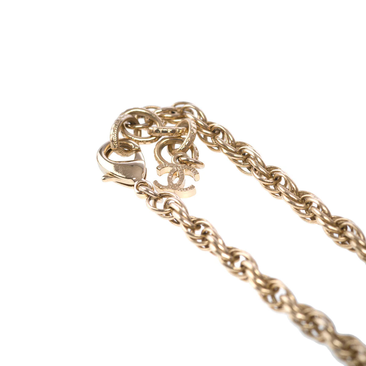 Chanel Pearl Logo Long Necklace