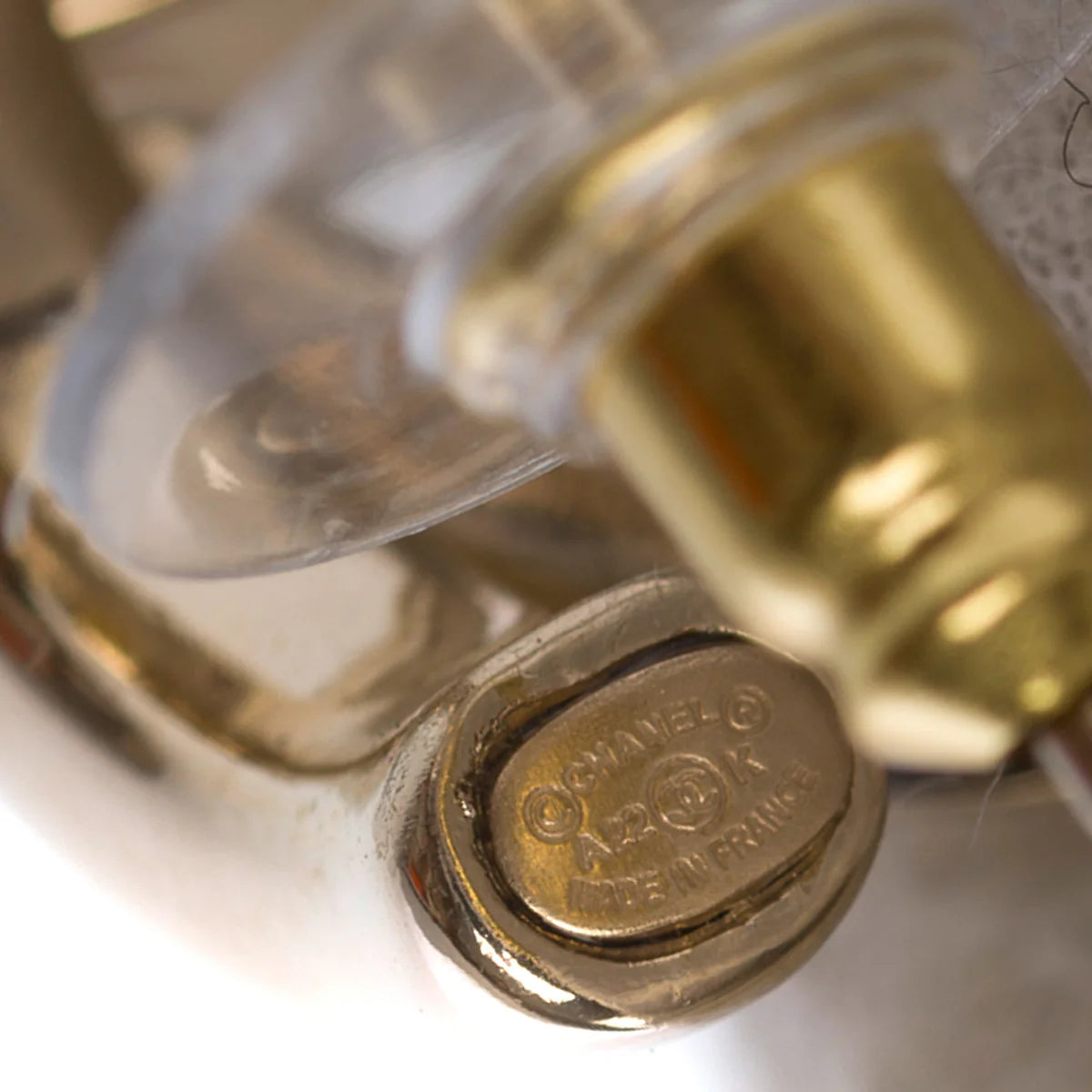 Chanel Logo Earrings Hoops