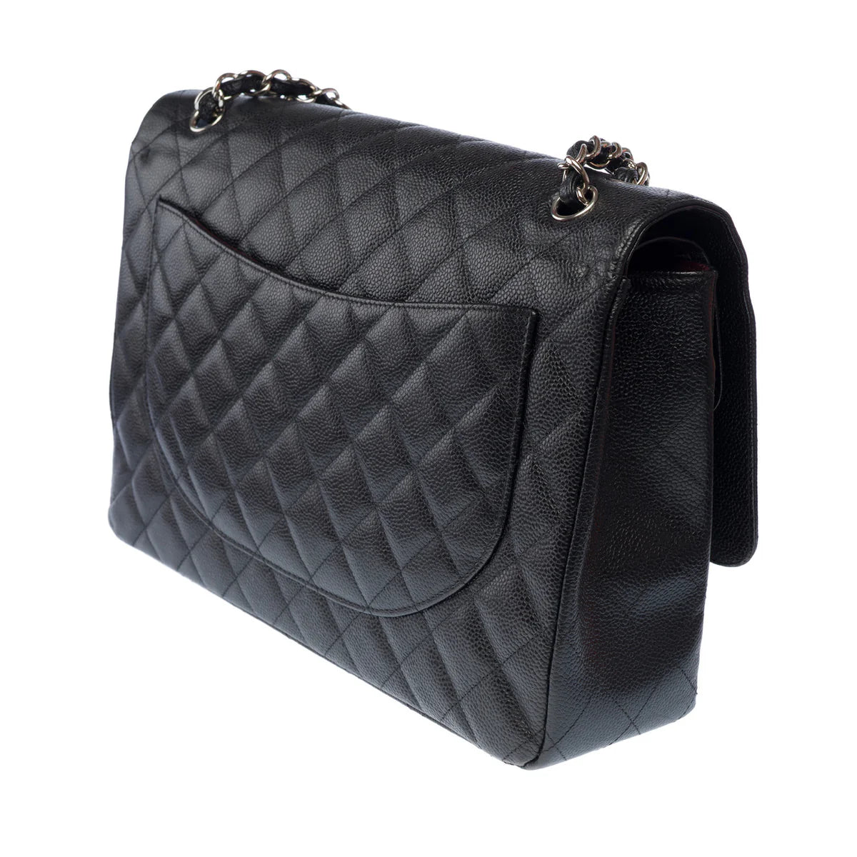 Chanel Maxi Double Flap Bag Caviar Leather
