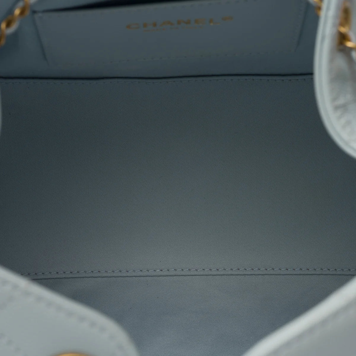 Chanel Small 25 Bag Grained Calfskin Blue