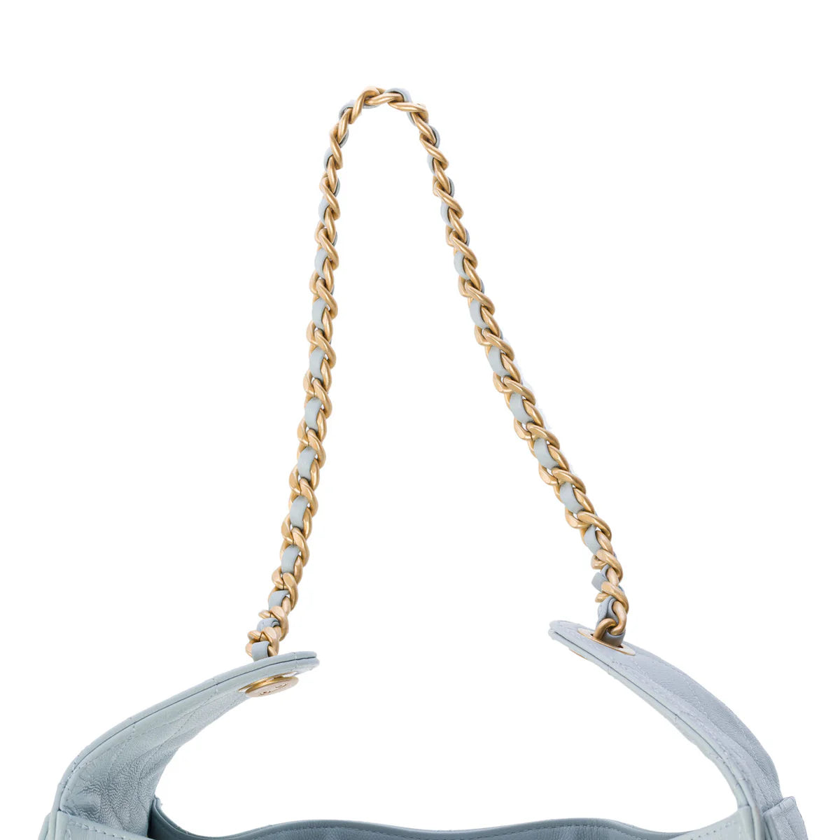 Chanel Small 25 Bag Grained Calfskin Blue