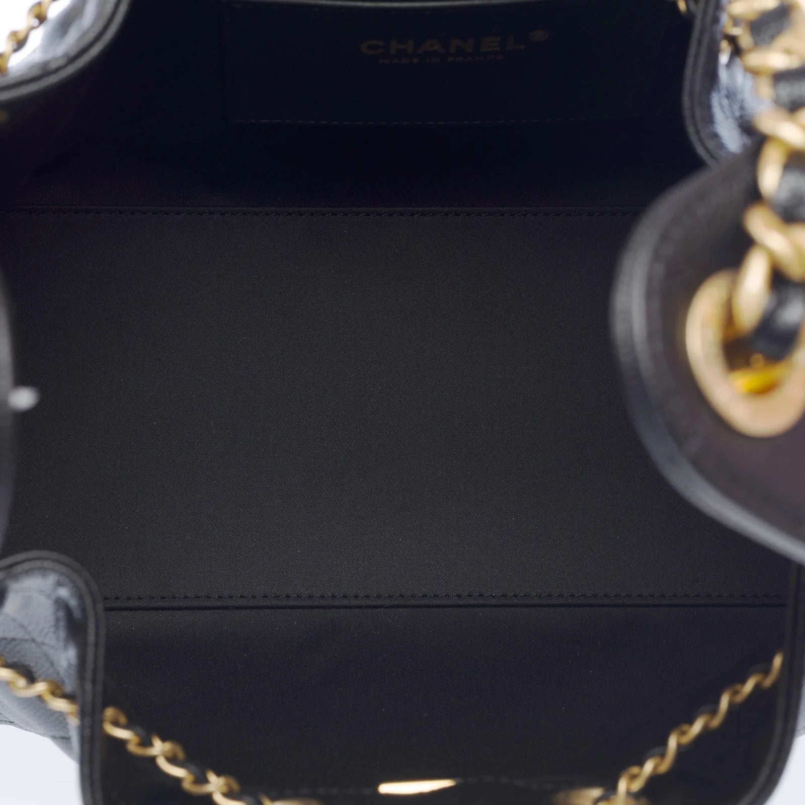 Chanel Small 25 Bag Grained Calfskin Black