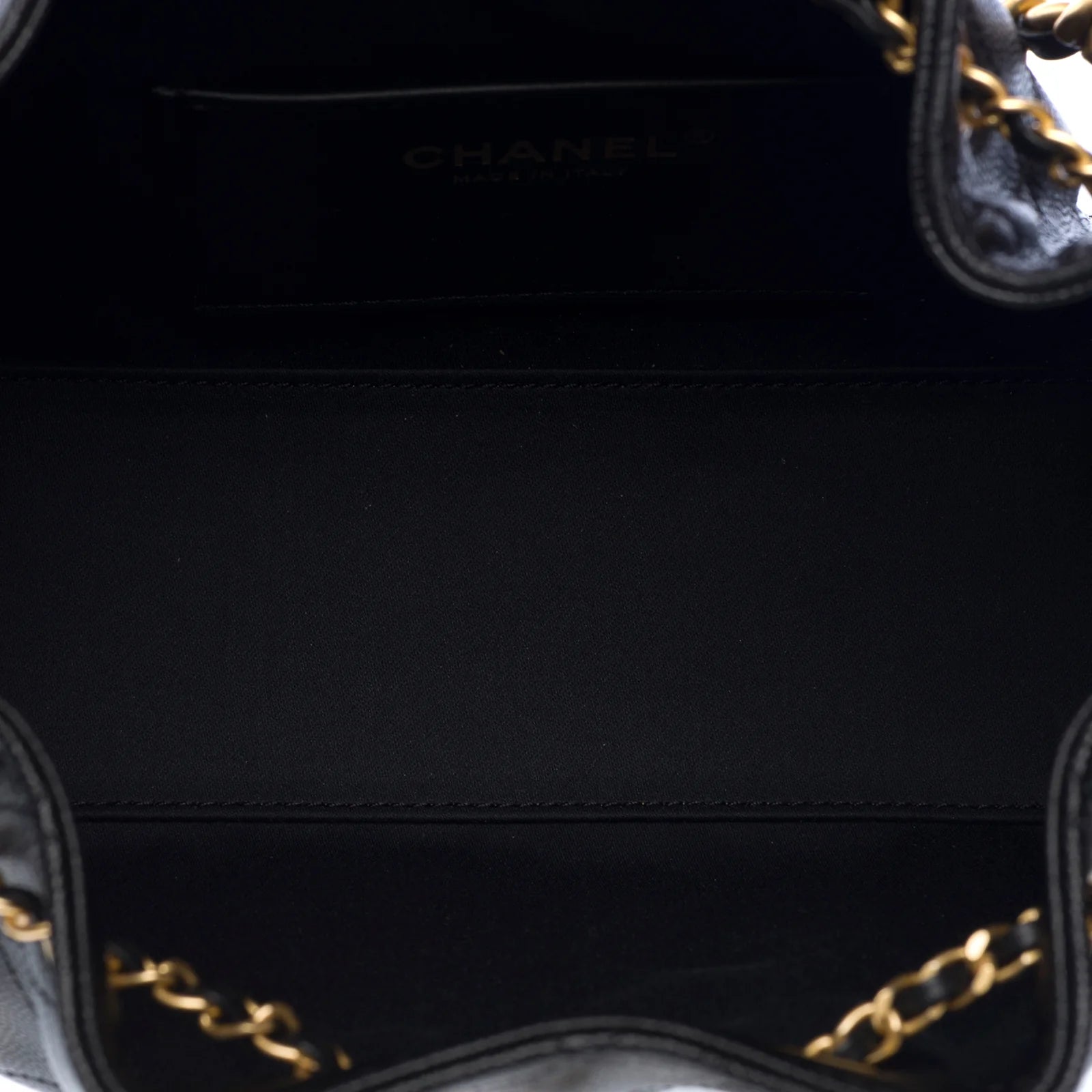 Chanel Mini 25 Bag Grained Calfskin Black