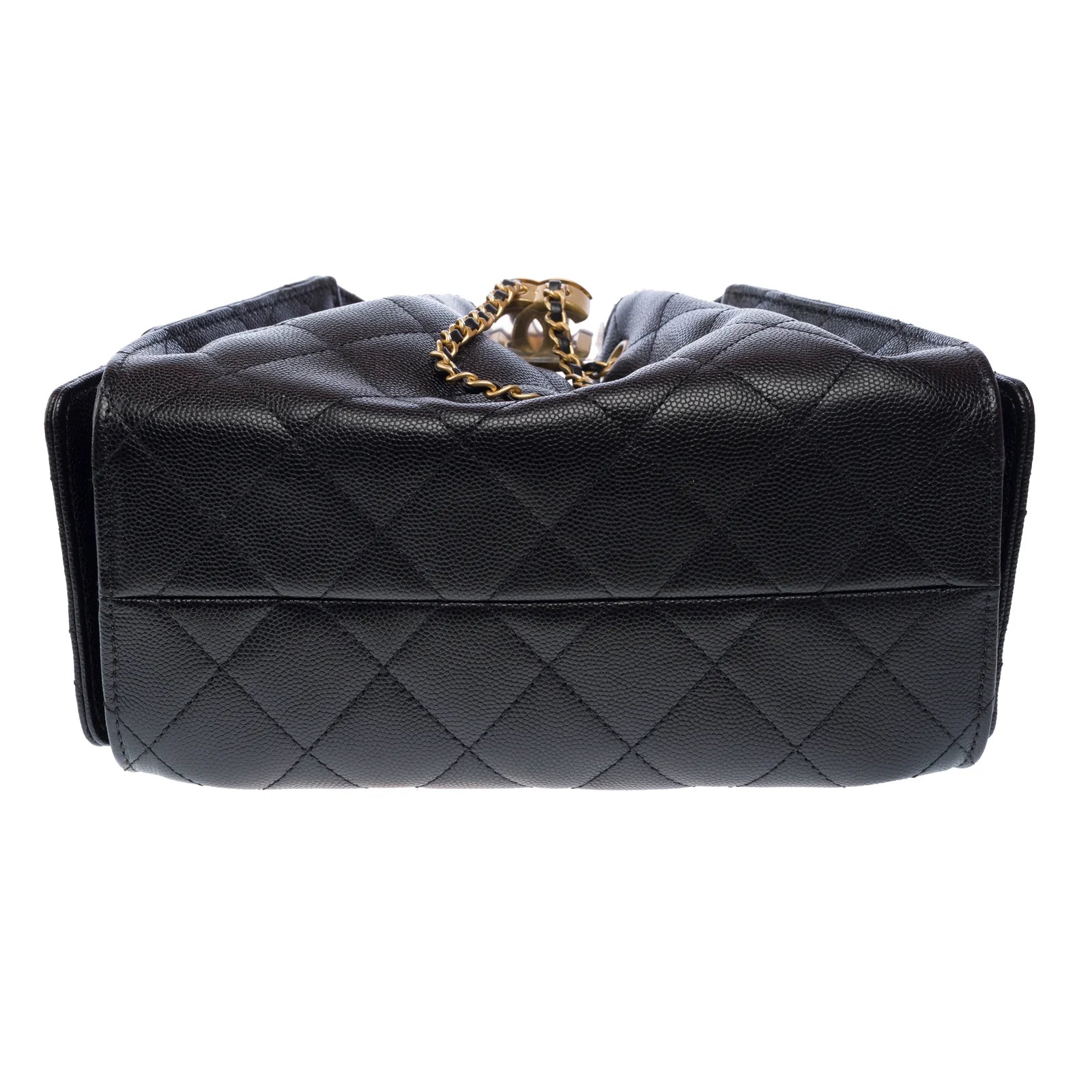 Chanel Mini 25 Bag Grained Calfskin Black