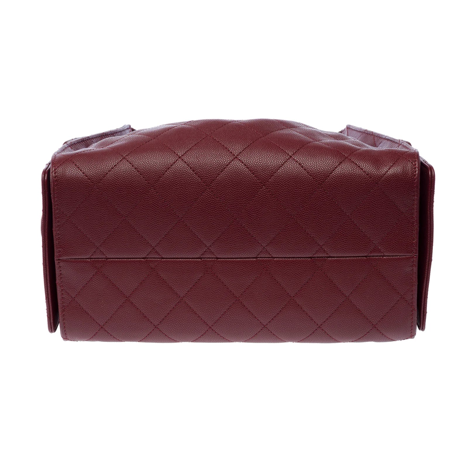 Chanel Small 25 Bag Grained Calfskin Bordeaux