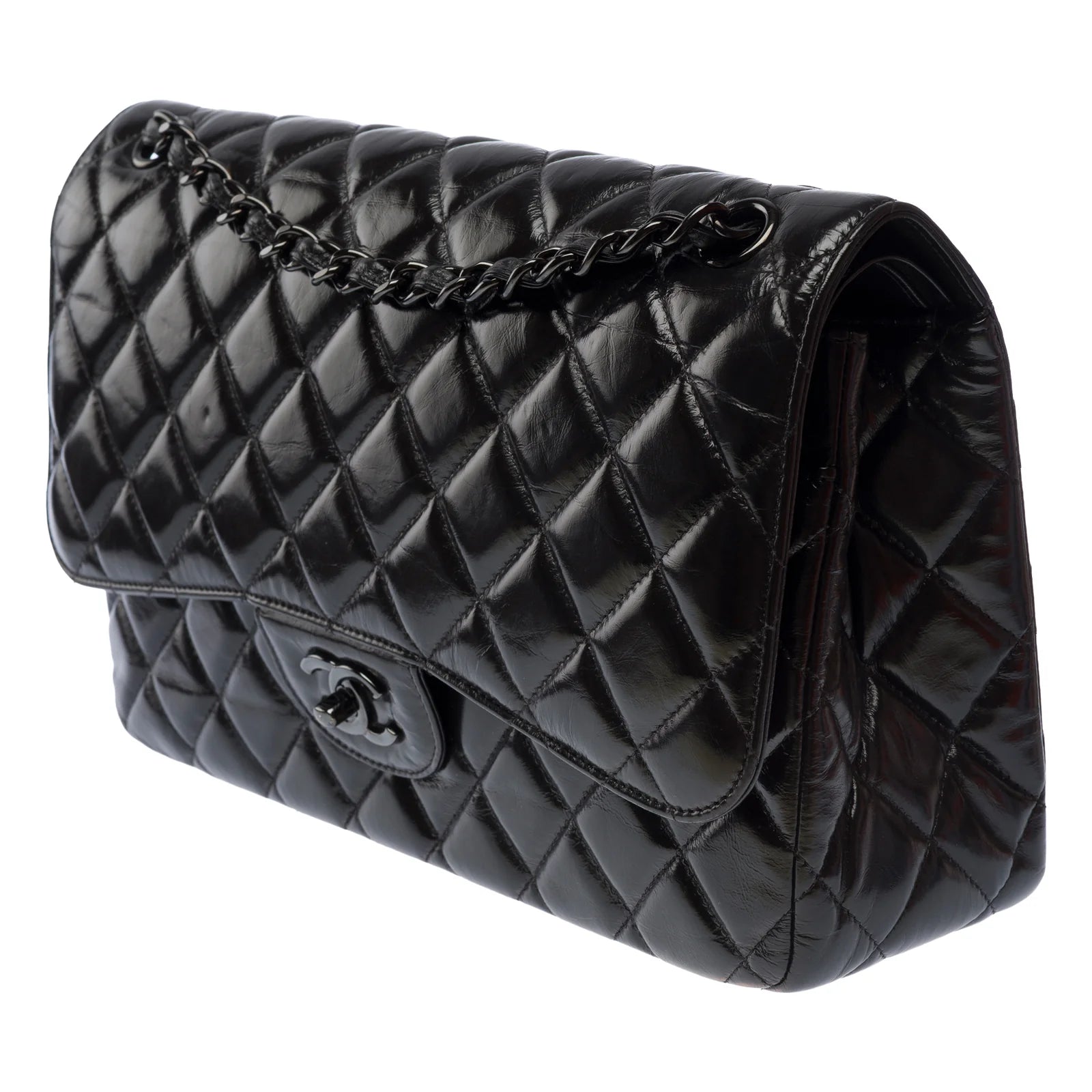 Chanel Jumbo Double Flap Bag So Black