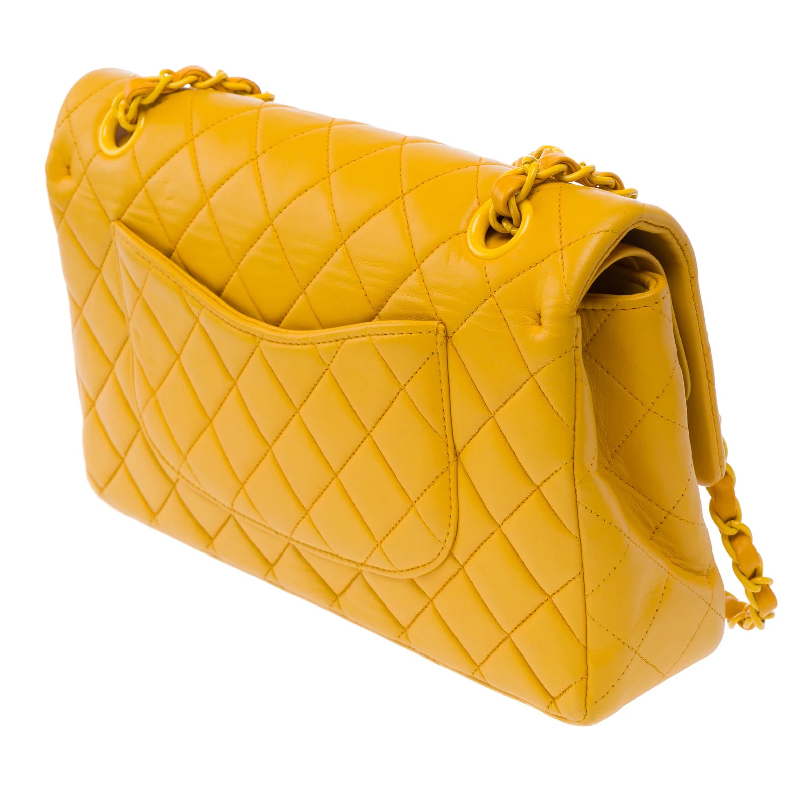 Chanel Medium Double Flap Yellow