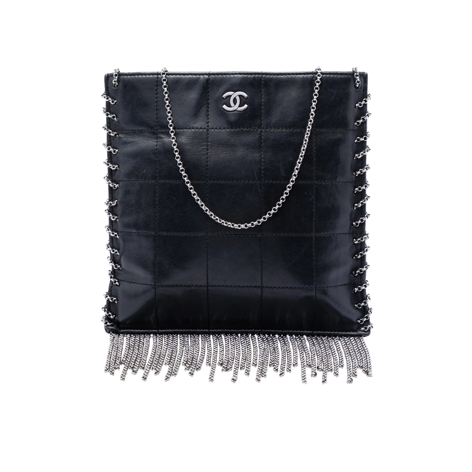 Chanel Chain Fringe Chocolate Bar Bag