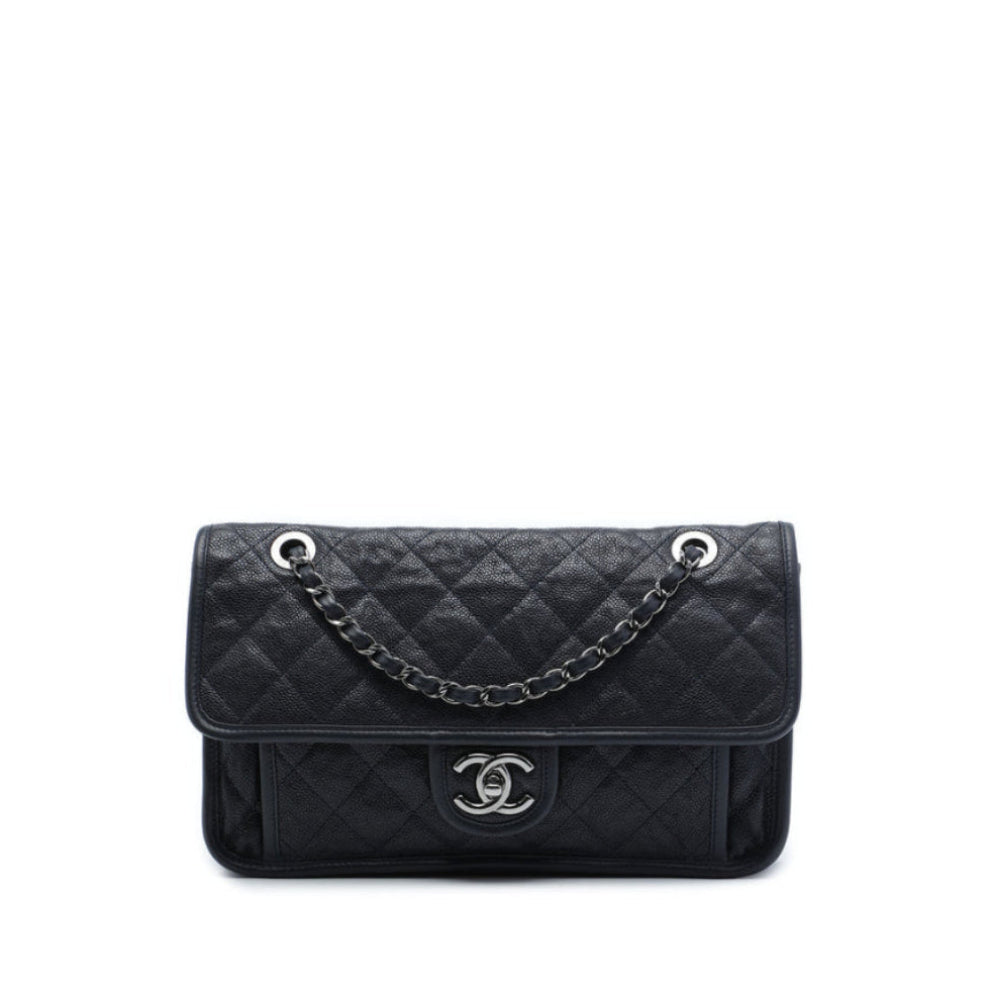 Chanel Medium Quilted Caviar French Riviera Flap Bag