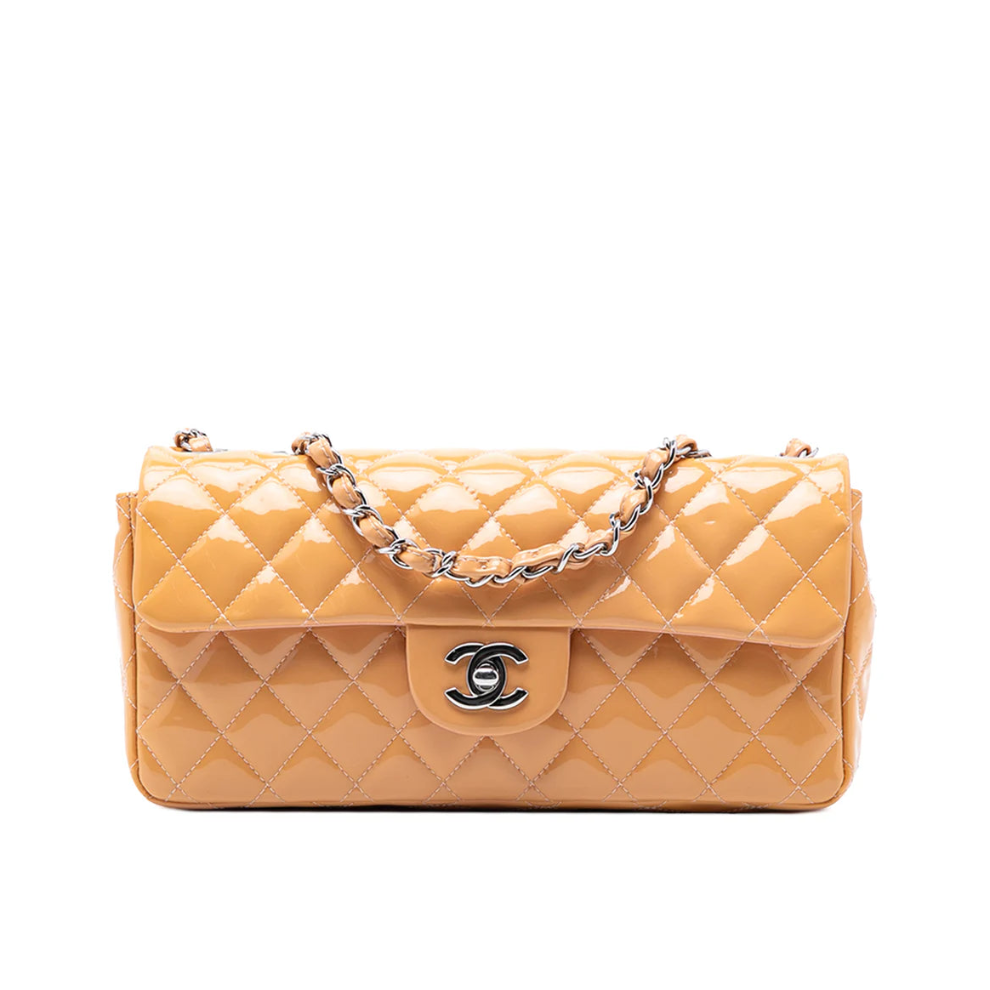 Chanel Classic Patent East West Single Flap Bag
