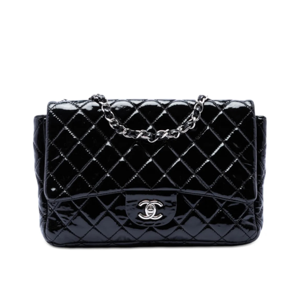 Chanel Jumbo Classic Patent Single Flap Bag