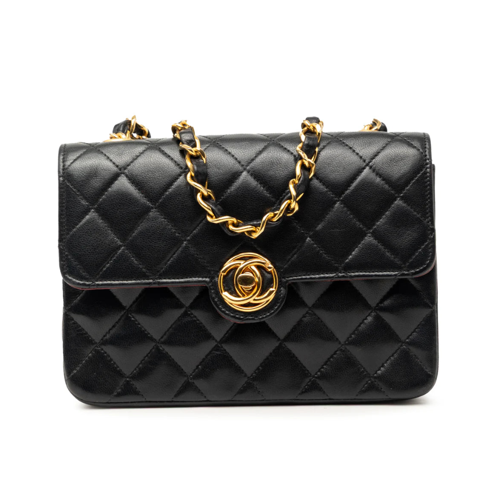 Chanel Mini CC Quilted Lambskin Single Flap Bag