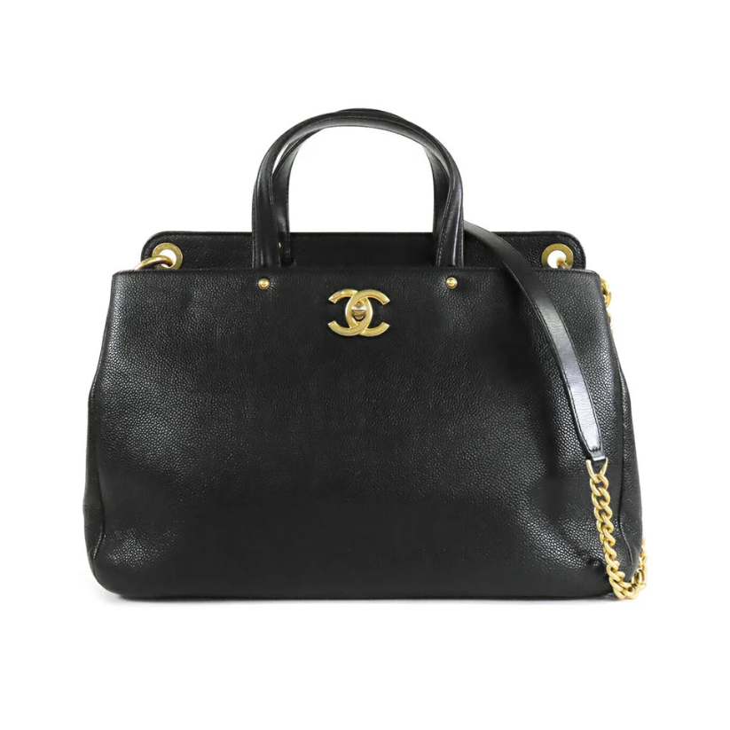 Chanel CC Caviar Satchel Bag
