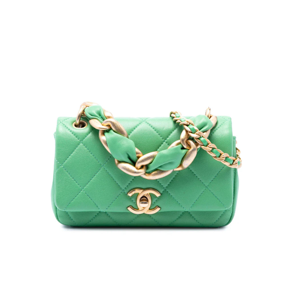 Chanel Small Quilted Lambskin Chain Is More Flap Bag