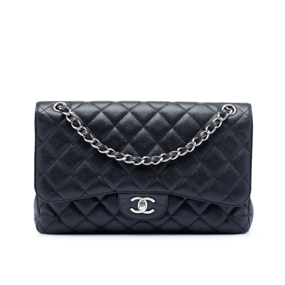 Chanel Jumbo Classic Caviar Double Flap Bag