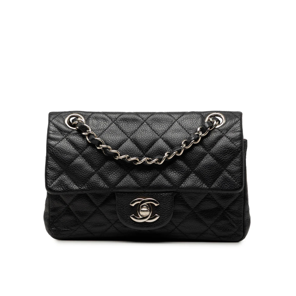 Chanel Mini Rectangular Classic Caviar Single Flap Bag