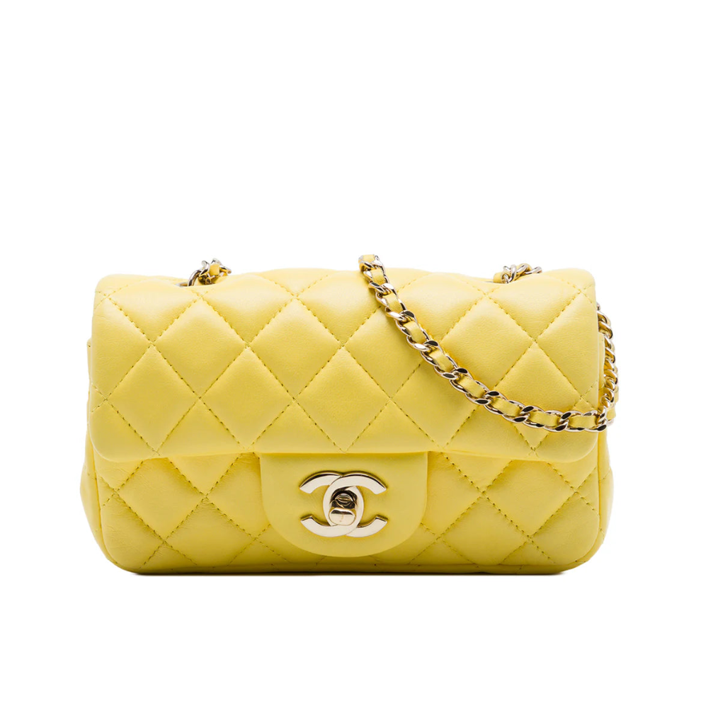 Chanel Extra Mini Rectangular Classic Lambskin Single Flap Bag