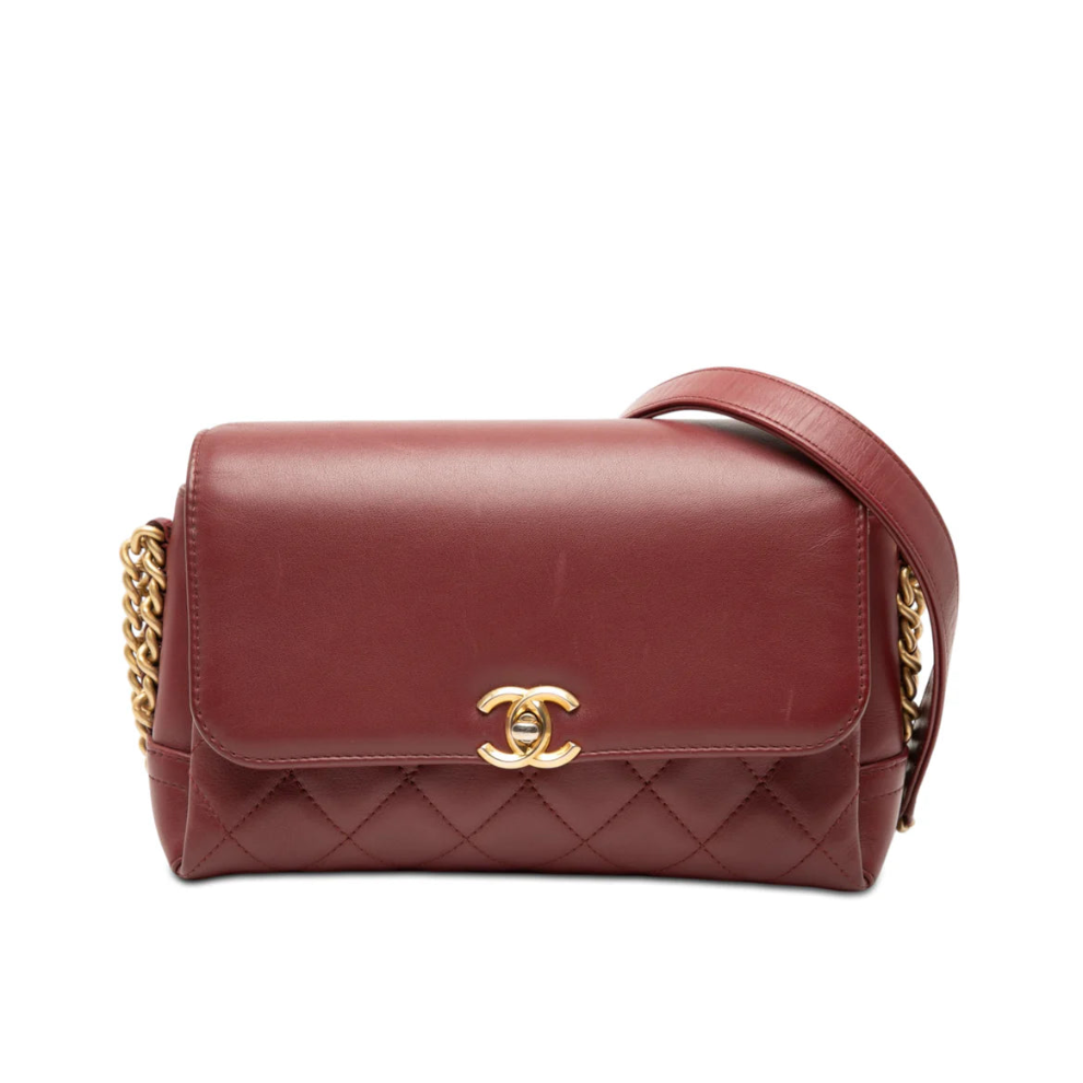 Chanel CC Quilted Lambskin Flap Bag