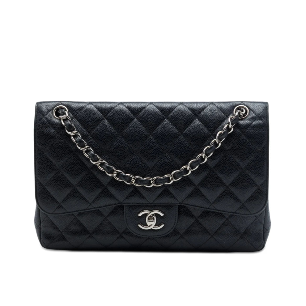 Chanel Jumbo Classic Caviar Double Flap Bag