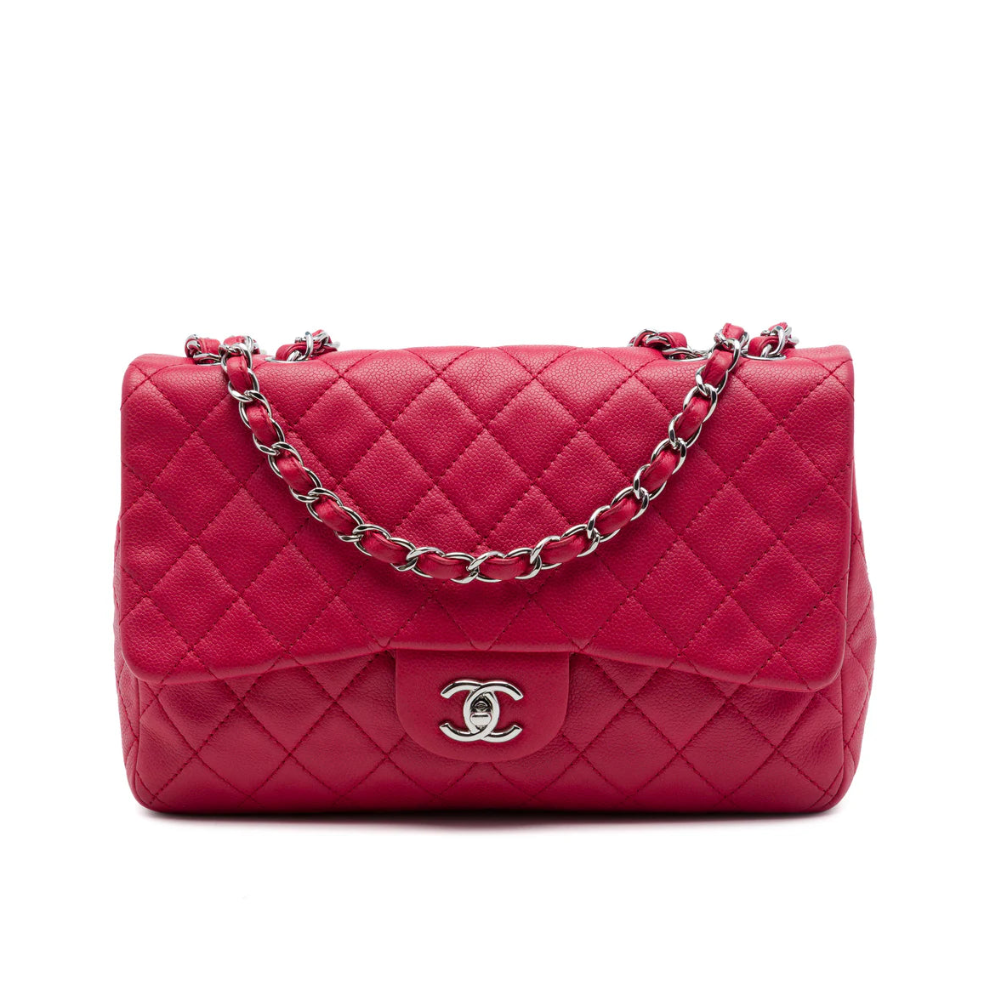 Chanel Jumbo Classic Caviar Single Flap Bag