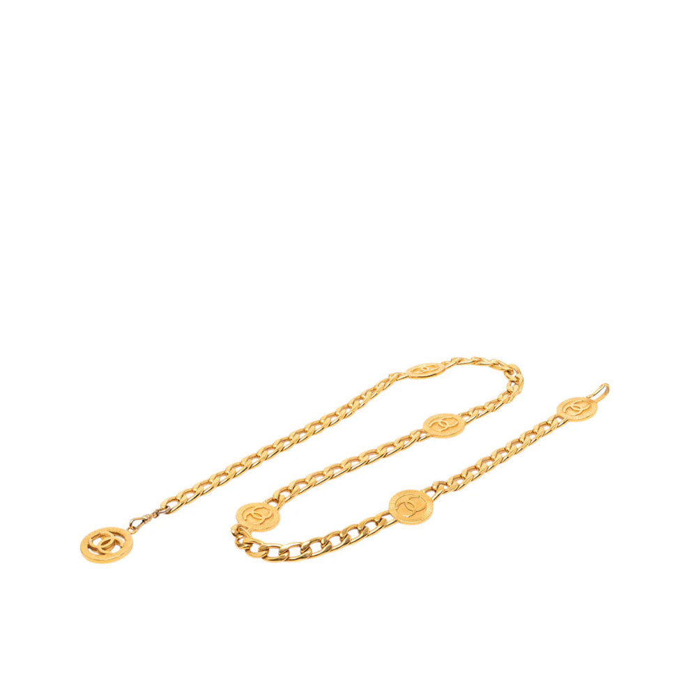 Chanel CC Gold Plated Chain Link Station Belt