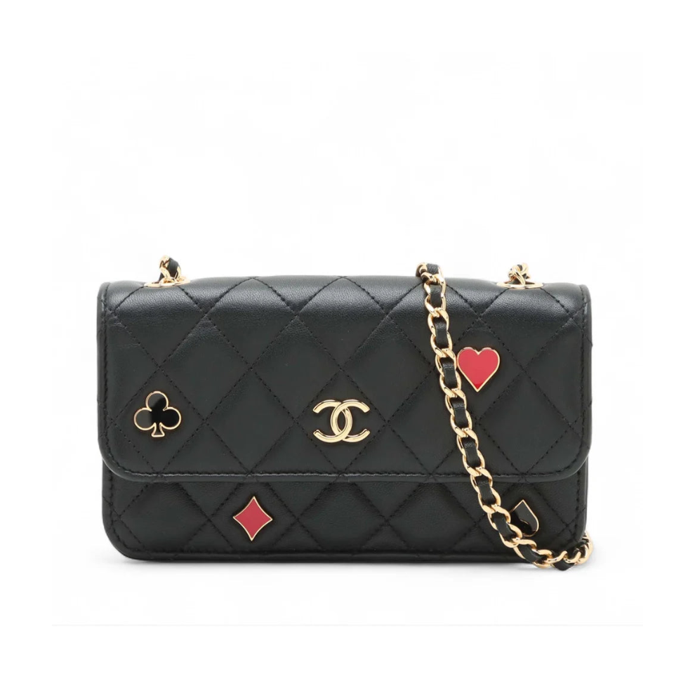 Chanel Quilted Lambskin Coco Casino Phone Holder on Chain Bag