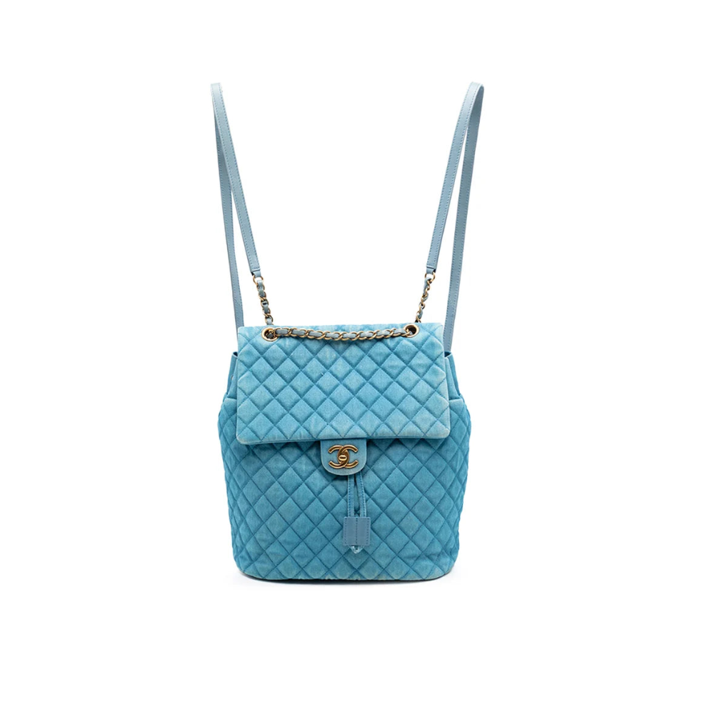 Chanel Large Denim Urban Spirit Backpack Bag