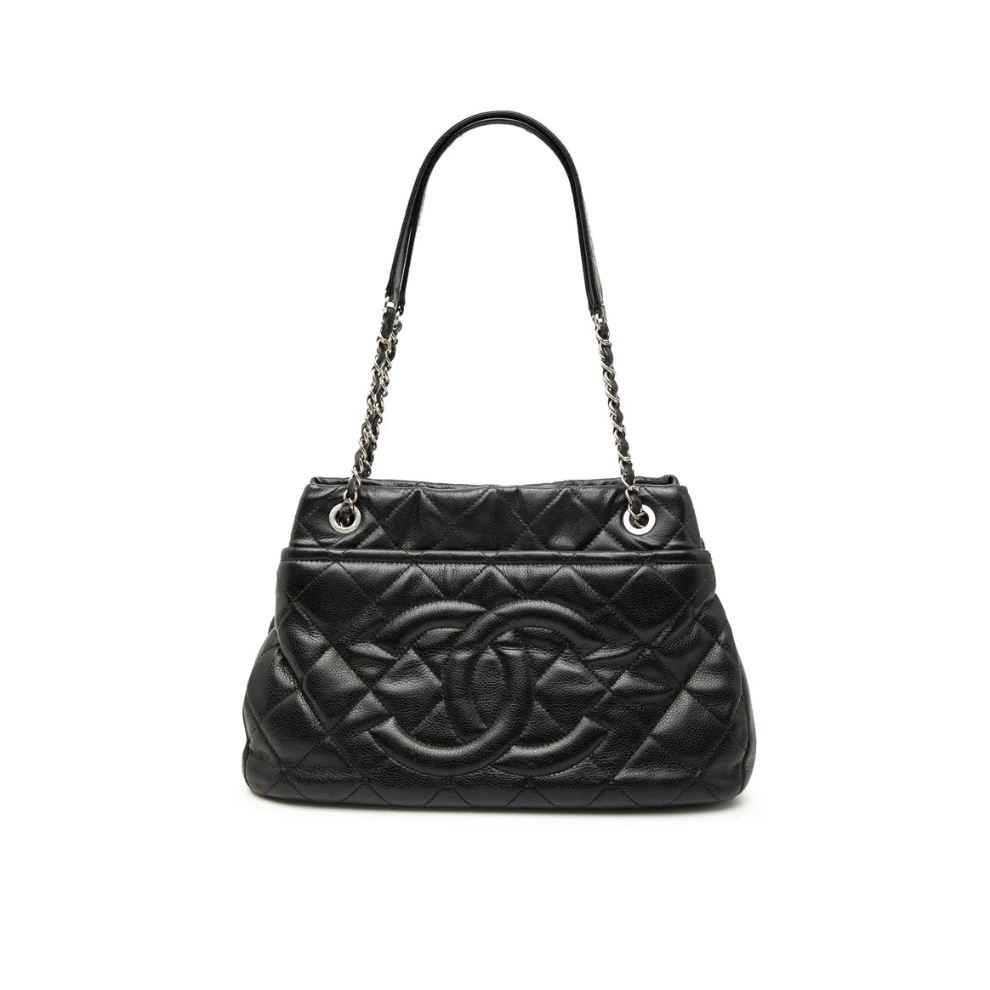 Chanel Quilted Caviar Soft Shopper Tote Bag