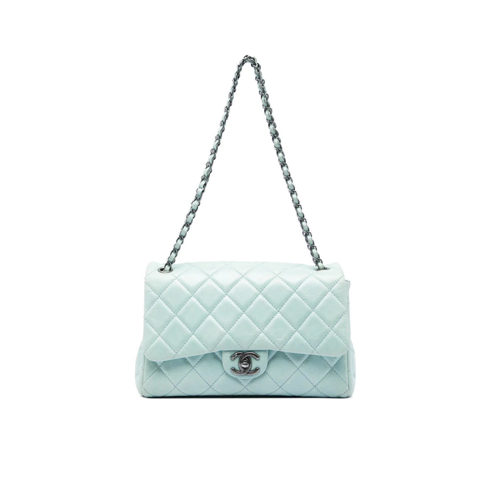 Chanel Medium Quilted Glazed Calfskin Coco Soft Flap Bag