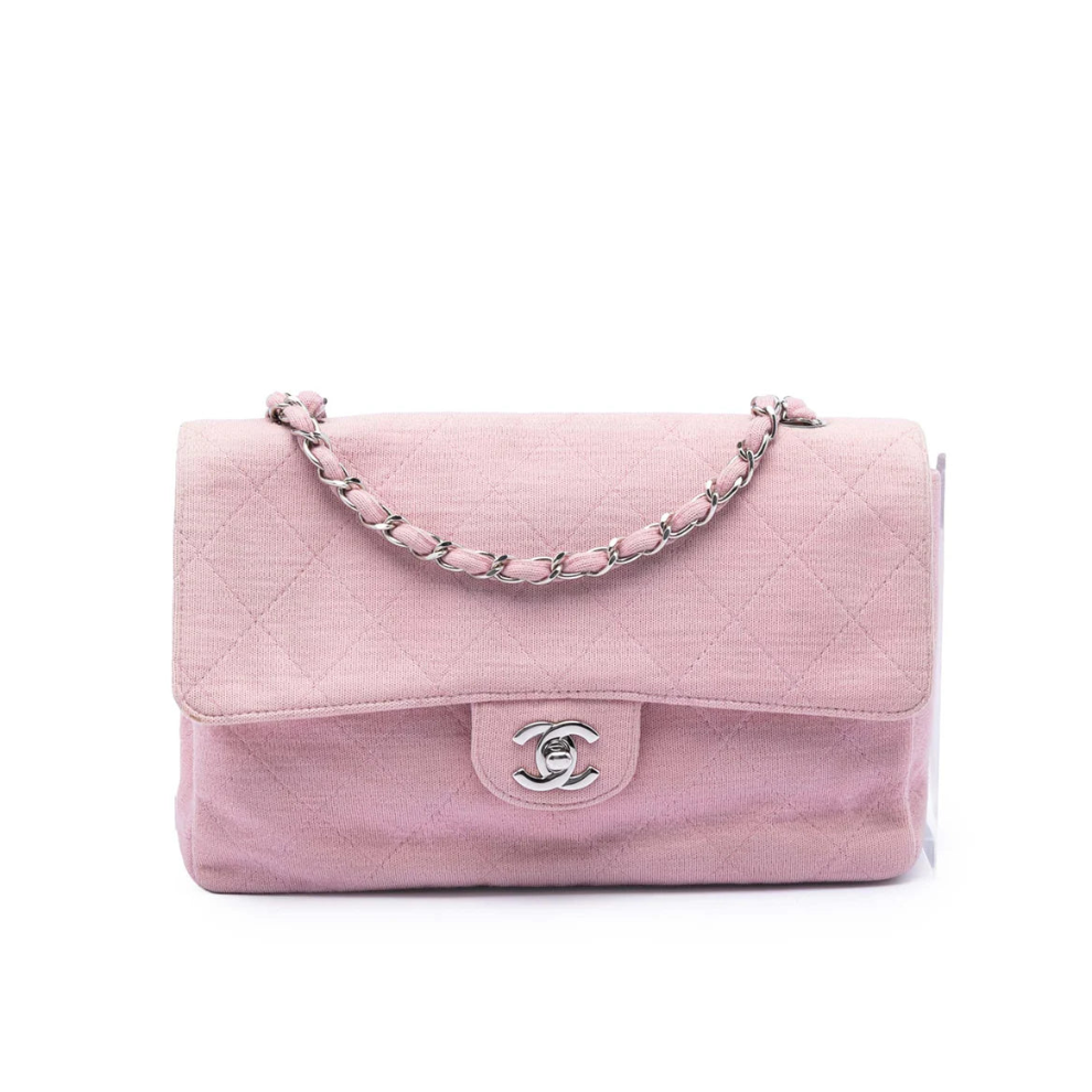 Chanel Medium Classic Jersey Single Flap Bag