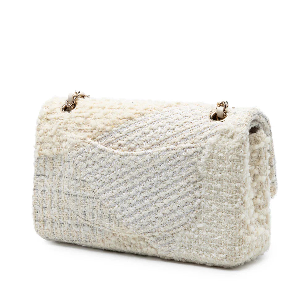 Chanel Medium Classic Tweed Patchwork Double Flap Bag