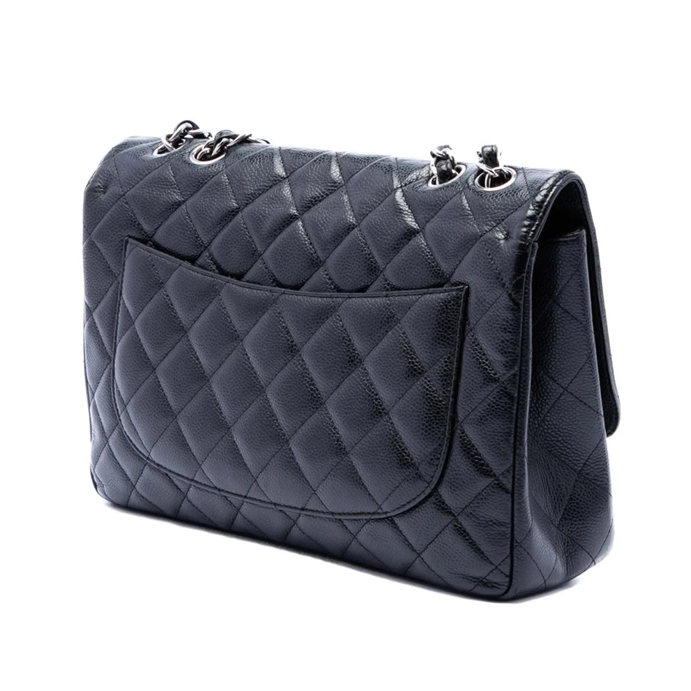 Chanel Jumbo Classic Caviar Single Flap Bag