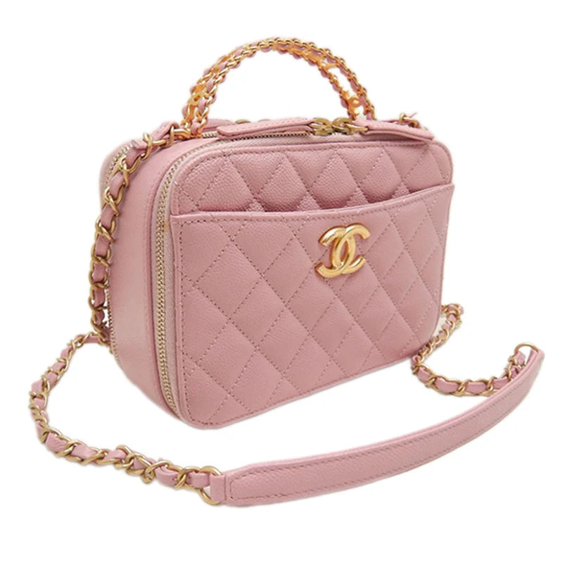 Chanel Small Quilted Caviar Pick Me Up Vanity Case Bag