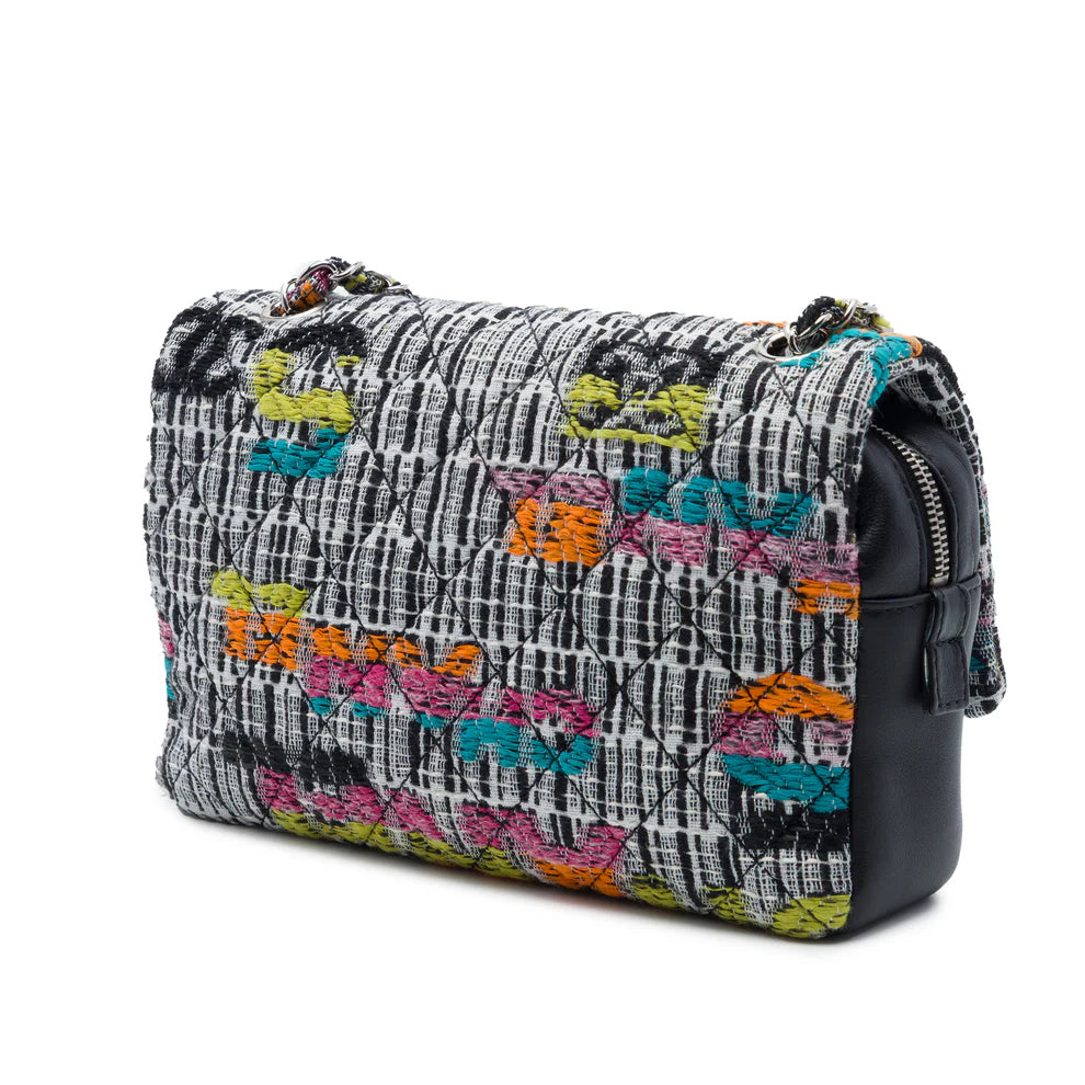 Chanel Quilted Tweed Fantasy Easy Flap Bag
