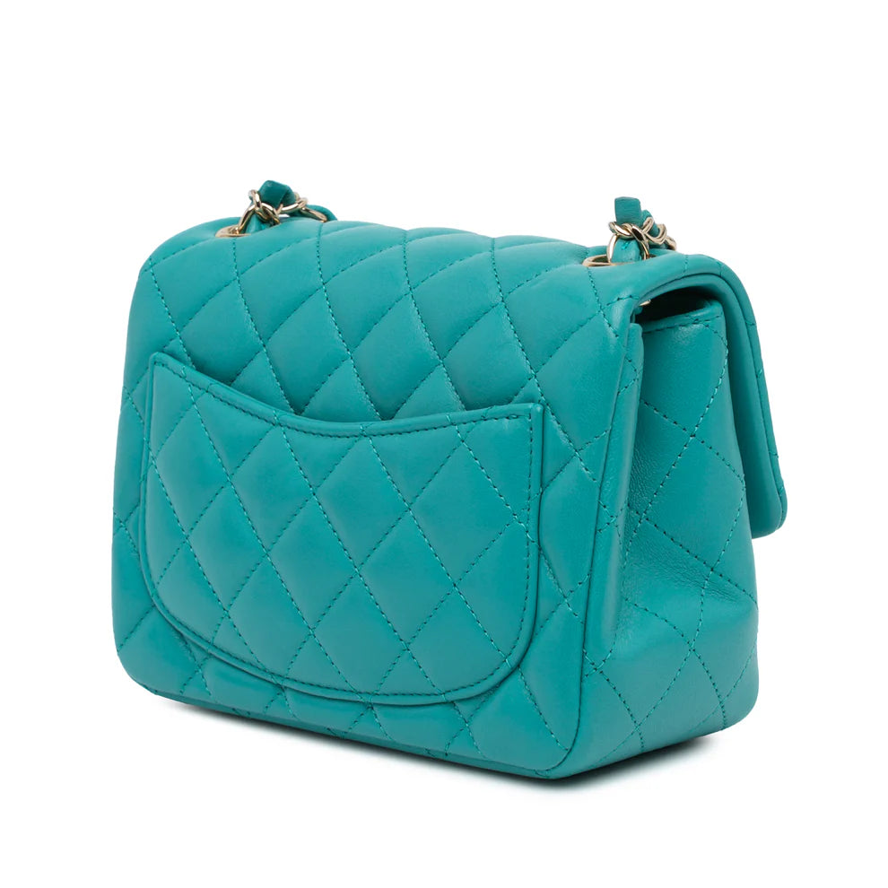 Chanel Mini Square Classic Lambskin Single Flap Bag