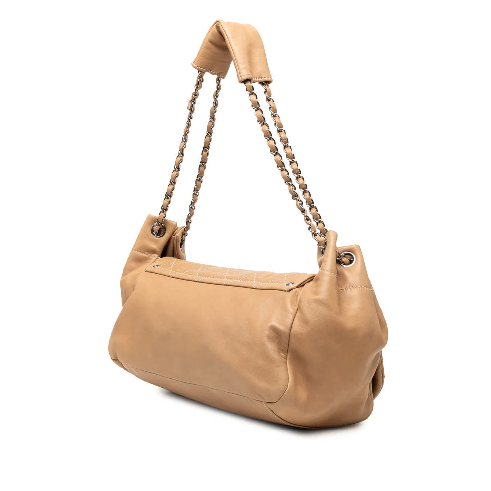 Chanel CC Wild Stitch Lambskin Accordion Flap Bag
