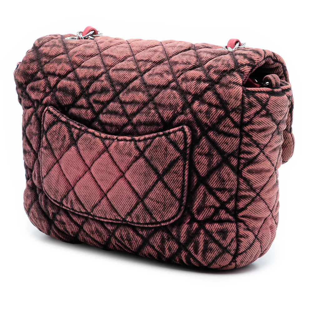 Chanel Small Square CC Quilted Denimpression Single Flap Bag
