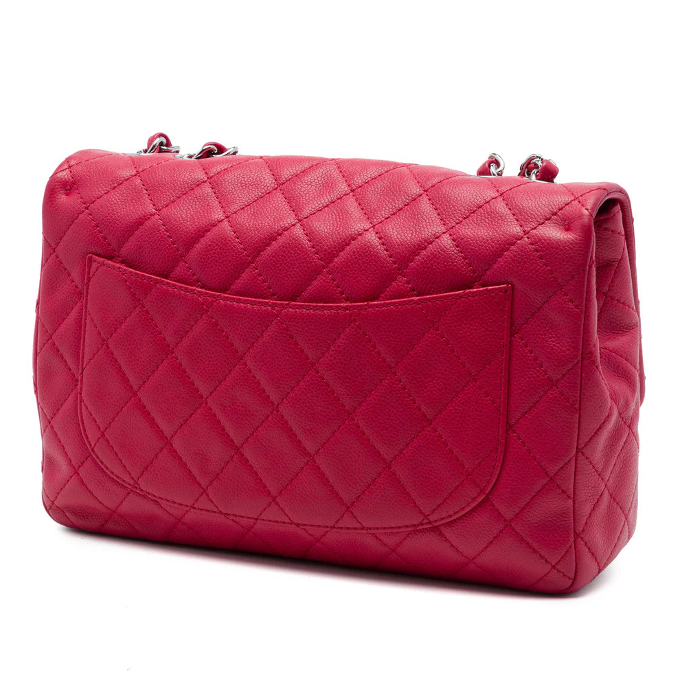 Chanel Jumbo Classic Caviar Single Flap Bag
